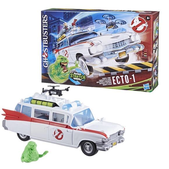 Ghostbusters ECTO-1 Car With Stretch Tech Slimer Track & Trap Frozen Empire New - Picture 2 of 9